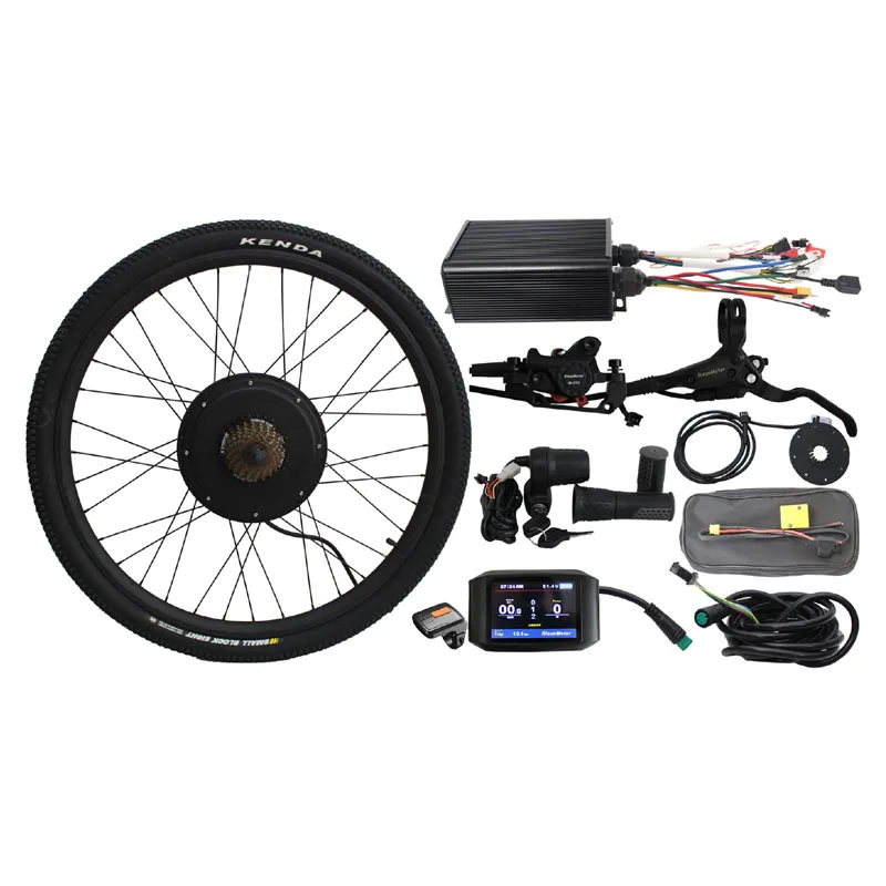 EU DUTY FREE RisunMotor Ebike Rear Wheel Conversion Kit 48V 1500W Programmable Sine wave Controller