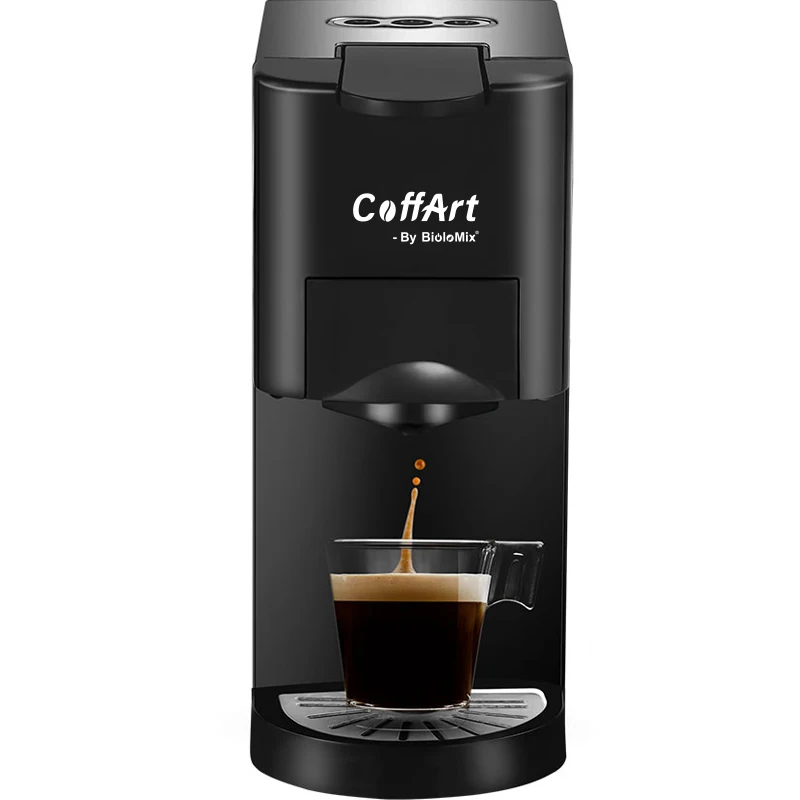 BioloMix 3 in 1 Espresso Kaffee Maschine 19Bar 1450W Mehrere Kapsel Kaffee Maker Fit Nespresso,