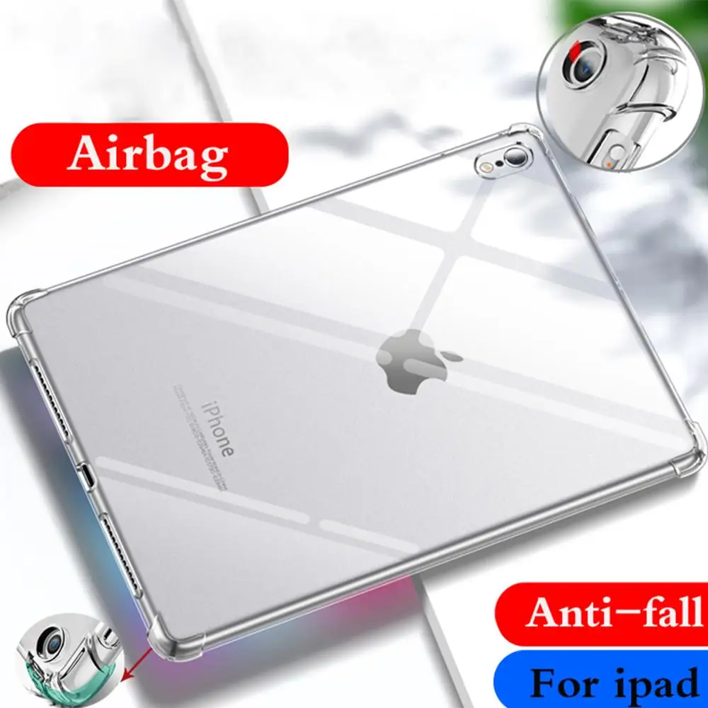 Fall für Apple iPad 5 6 9.7 ''2017 2018 Silikon soft shell TPU Airbag abdeckung klar schutz capa für