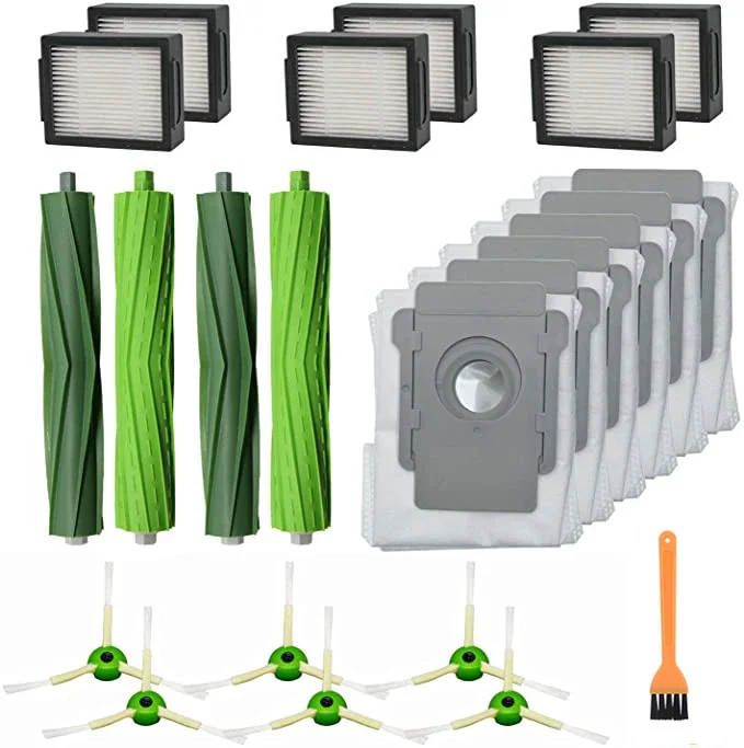 Neues Haupt bürste & Hepa Filter & Seiten bürste & Staubbeutel Kit für irobot roomba i7 i7 i8 e5 e6