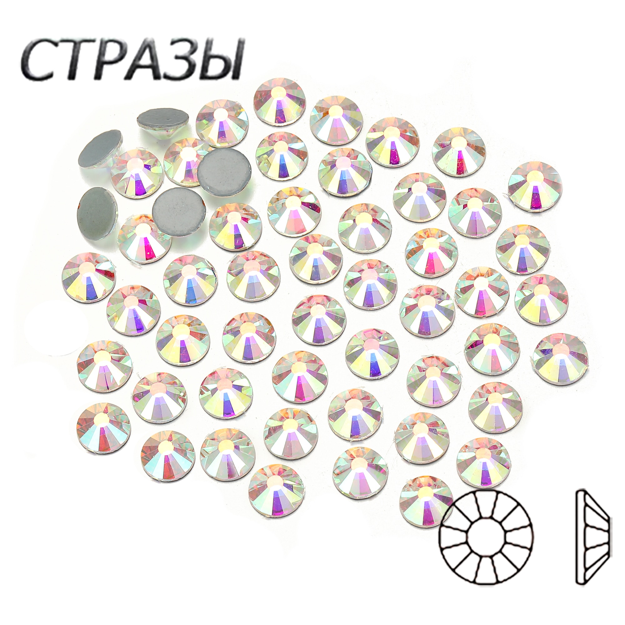 CTPA3bI Kristall AB Hot Fix Strass Eisen Auf Tanzen Kleid Strass Glas Strass Flatback Steine Für