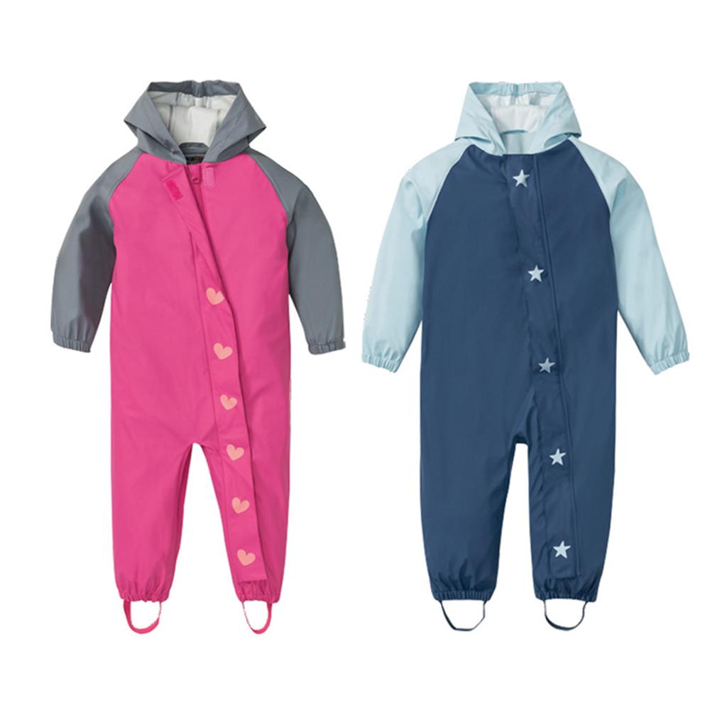 New Fashion Kids Coverall Overalls Waterproof Rain Pants Toddler Children Boys Girls Pocket Overall Jumpsuits For Baby Clothing