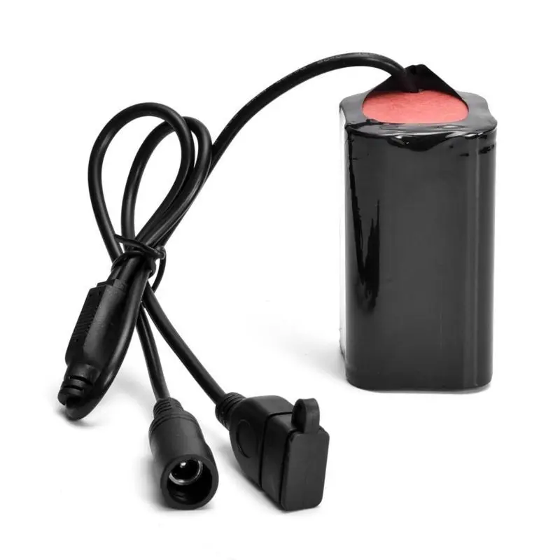 GTF 8,4 V T6 lampe 4800mAh 1A batterie 4*18650 Lithium-ion Batterie für L2 lampe LED Fahrrad licht