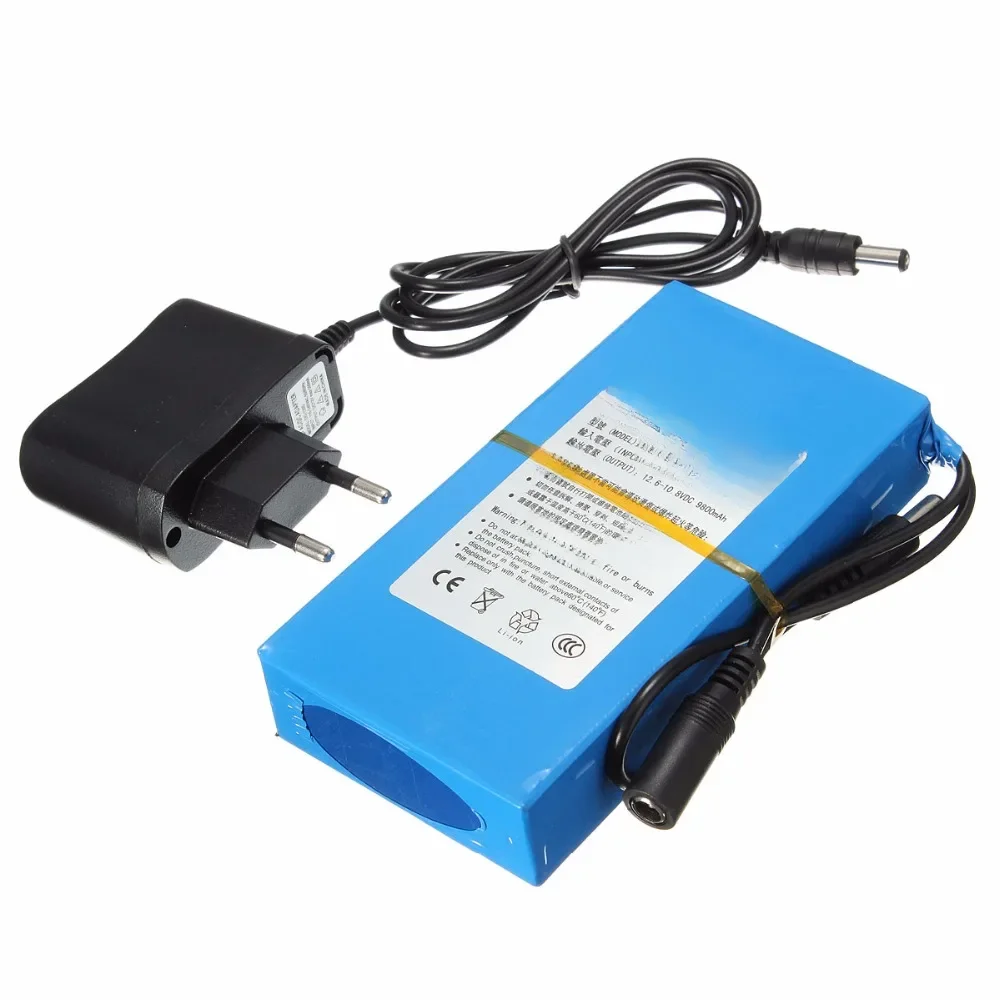 GTF Durable DC 12V Lithium-Batterie 9800mAh Batterie Polymer Batterie Pack Straße Licht Instrument