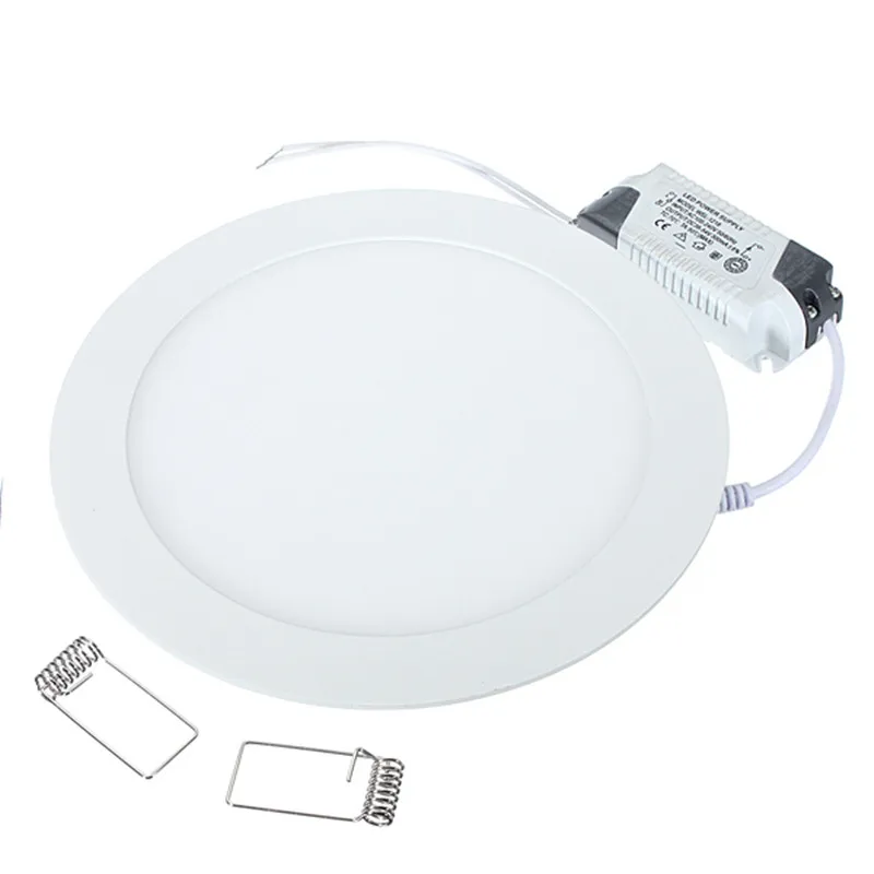 1 teile/los Dimmbare 3 W/4 W/6 W/9 W/12 W/15 W/25 W LED Decke Einbau Grid Panel licht/Schlanke Runde Panel Licht