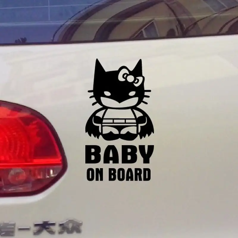 BABY Mädchen AUF BOARD Vinyl Auto Aufkleber Nette Aufkleber/cartoon hero reflektierende band