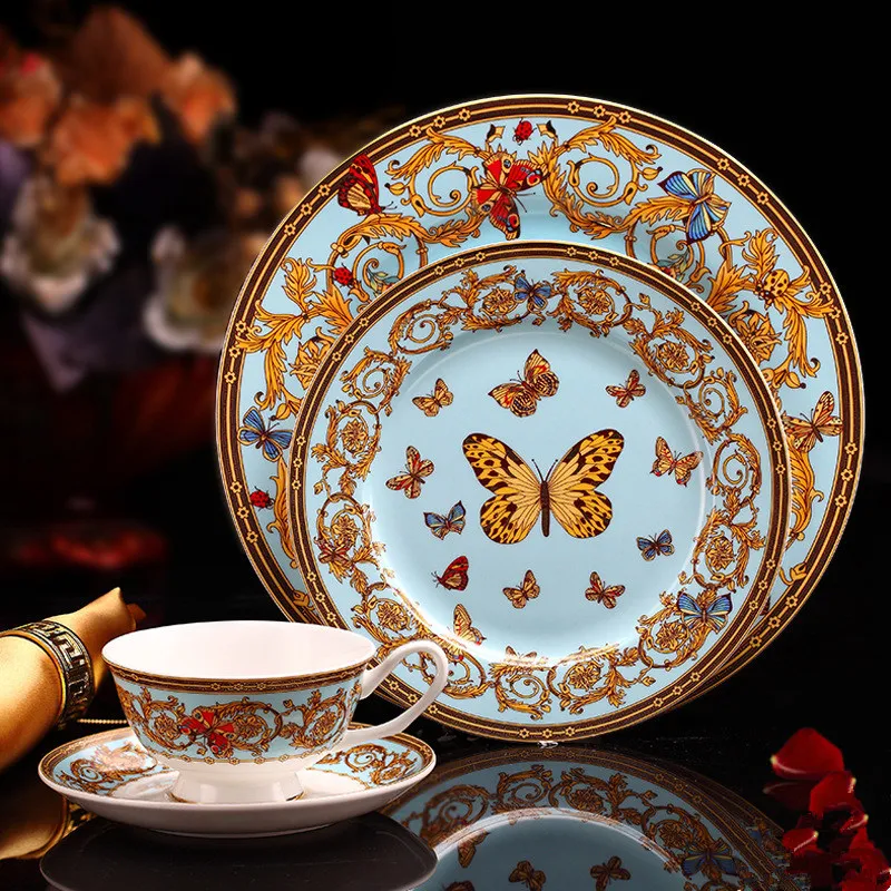 Bone China Geschirr Western Food Steak Restaurant Beispiel Zimmer Inventar Herz, das die Home Platte des Nachmittags tee Coff be