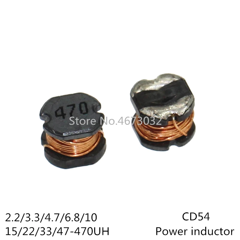 20PCS Induktivität CD54 Power Induktivität SMD 2,2 UH 3,3 UH 4,7 UH 6,8 UH 10UH 15UH 22UH 33UH 47UH 68UH 100UH 150UH 220UH 330UH