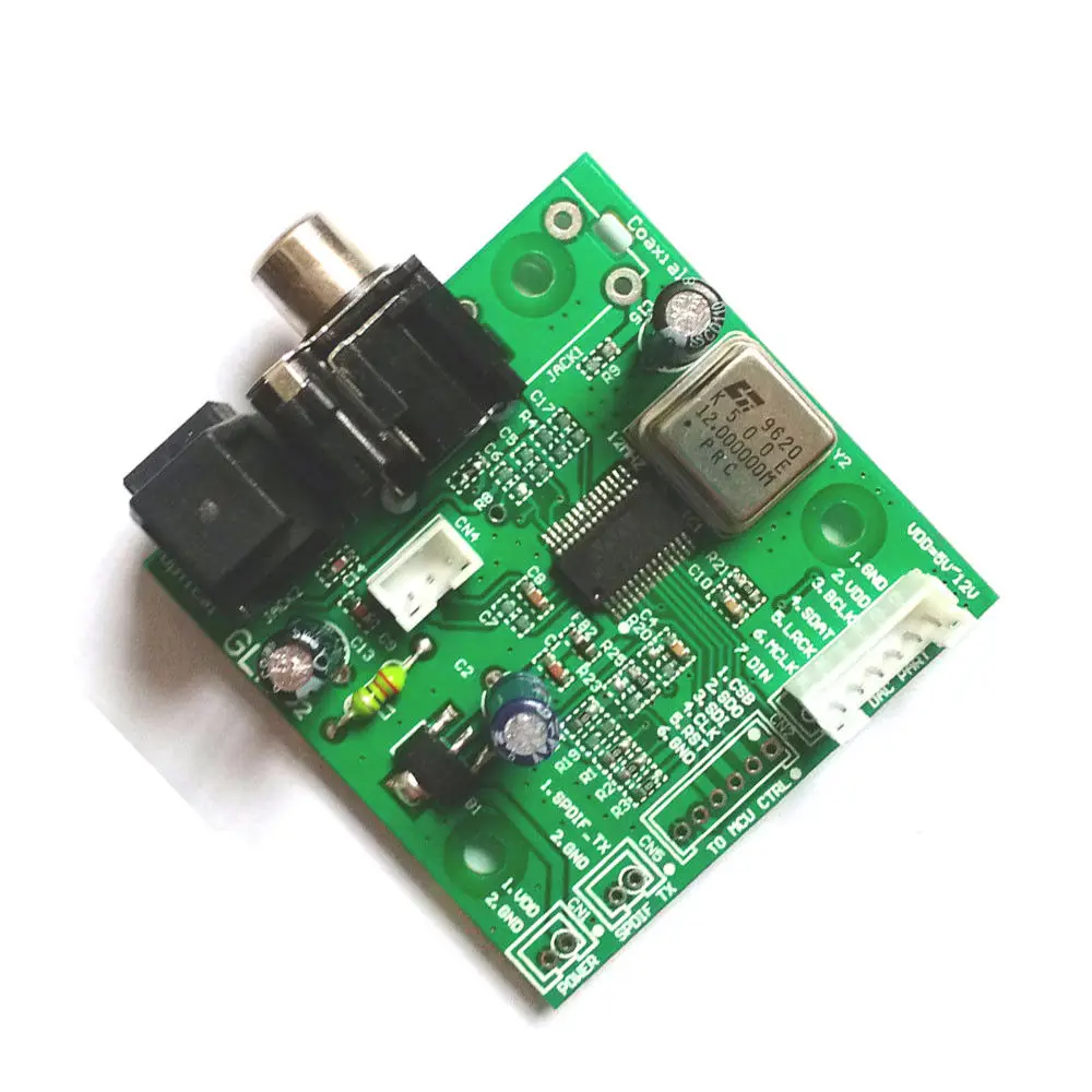 SPDIF coaxial faser WM8805 empfänger bord, i2S ausgang ausgerichtet ausgang 5v-12v sampling-frequenz 32KHZ ~ 192KHZ