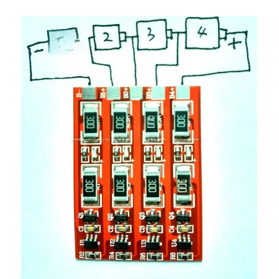 Batterie BMS Lade Schutz Bord mit Balance für 1s 2s 3s 4 4s handy 3,2 V LiFePo4 lithium-eisen