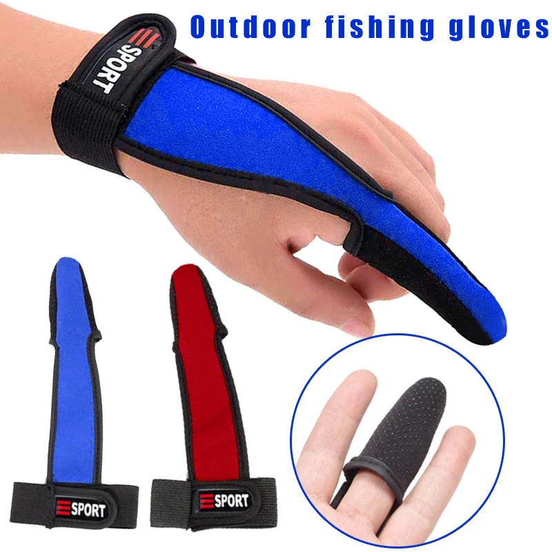 Heißer Verkauf Schutz Handschuhe Einzigen Finger Für Angeln Bare Fingerspitzen Fischer Surfcasting