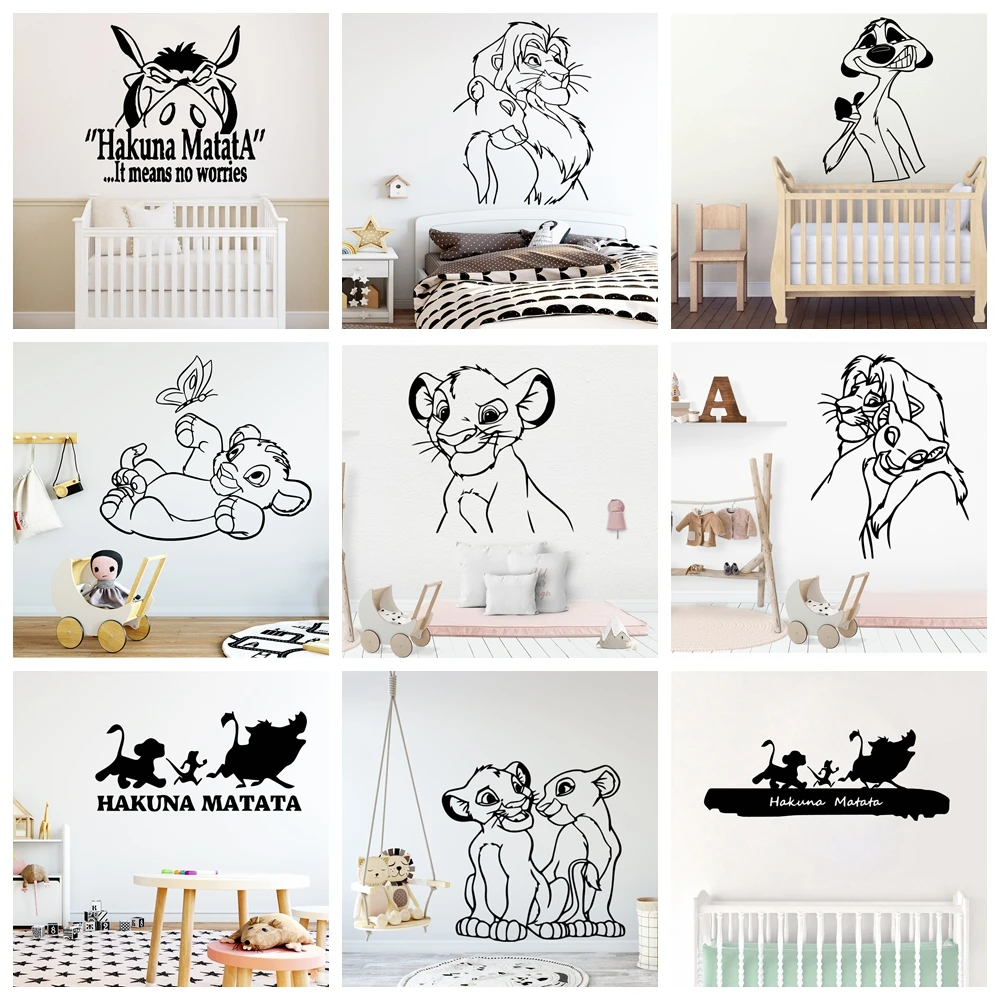 Nette Tiere Vinyl Wand Aufkleber Für Kinder Kinder Zimmer Dekorative Aufkleber Wandbild Wand
