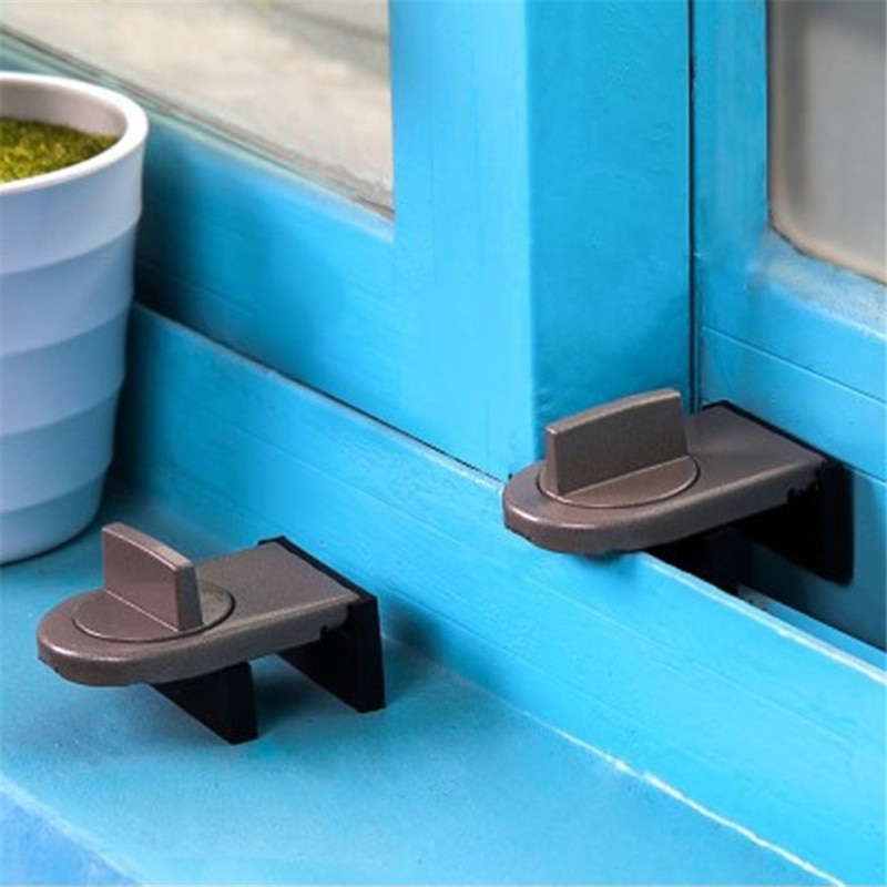 Sliding Sash Stopper Baby Safety Cabinet Locks Straps Doors Security Anti-theft Lock Window Sliding Door Kids Child Guard Lock