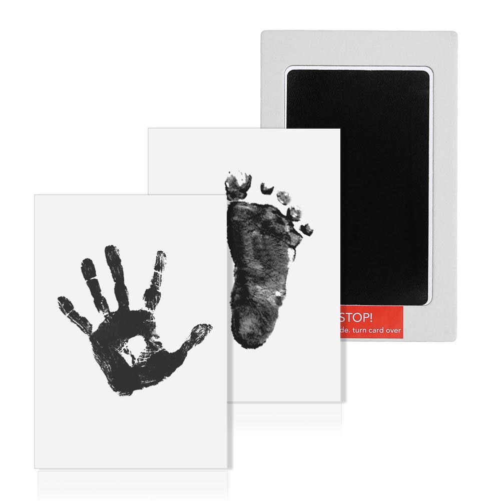 Safe Non-Toxic Baby Footprints Handprint No Touch Skin Inkless Ink Pads Kits For 0-6 Months Newborn Pet Dog Paw Prints Souvenir
