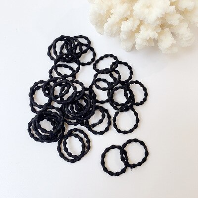 100 Pcs Girl Hair Rings Fluorescent Color Hair Accessories Ponytail Rubber Hair Rope High Elastic Hair Rope for Girls