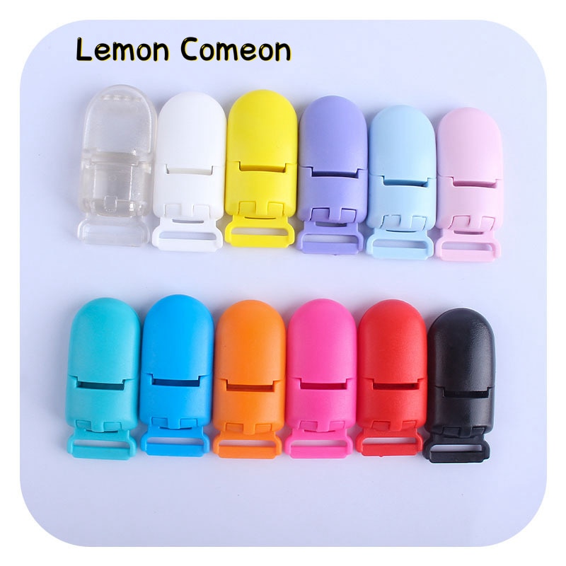 Lemon Comeon 5Pcs/lot Plastic Pacifier Clips Baby Accessories DIY Material Dummy Soother Chain Holder For Baby Teether Toy
