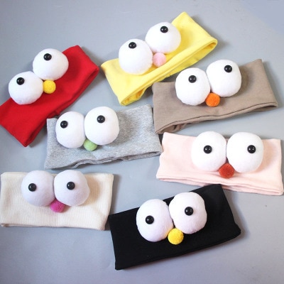 2020 New kids Online Simple Big Eyes Headband Fresh Cute Hair Accessories Bundle Headband Hair Card Headwear