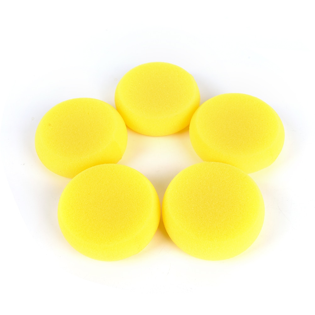 5pcs/lot Round Painting Sponge For Art Drawing Craft Clay Pottery Sculpture Cleaning Tool Painting Graffiti Sponge For Kids