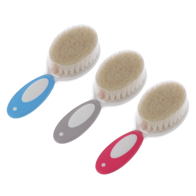 New Baby Care Pure Natural Wool Baby Brush Comb Baby Hairbrush Newborn Hair Brush Infant Comb Head Massager