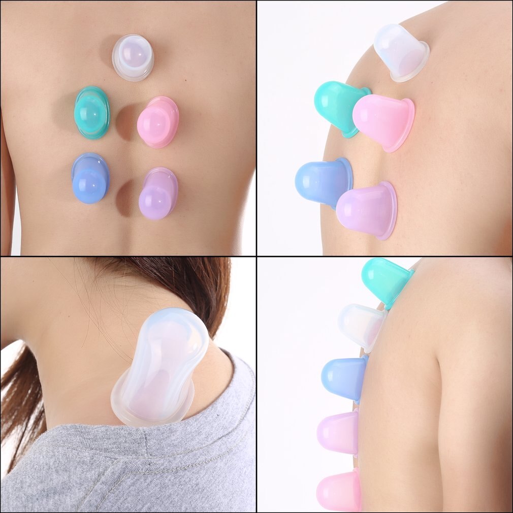 Durable Health Care Full Body Vacuum Massager Silicone Cup Anti Cellulite Relieve Physical Fatigue Stress For Family