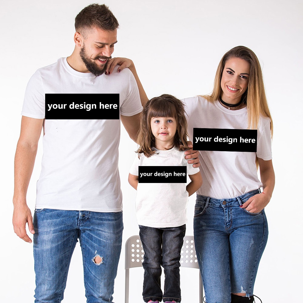 18 customize family white shirt