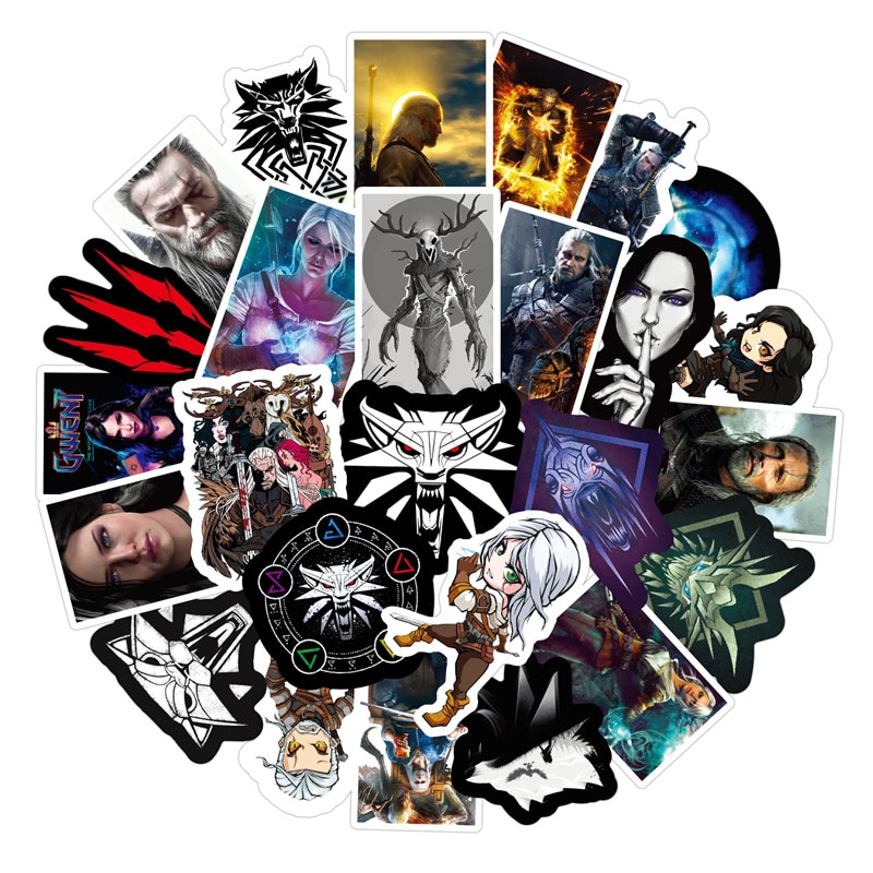 50PCS New Game Stickers Sets Anime Sticker Lot For Laptop Bicycle Phone Guitarl Cartoon Stickers Pack