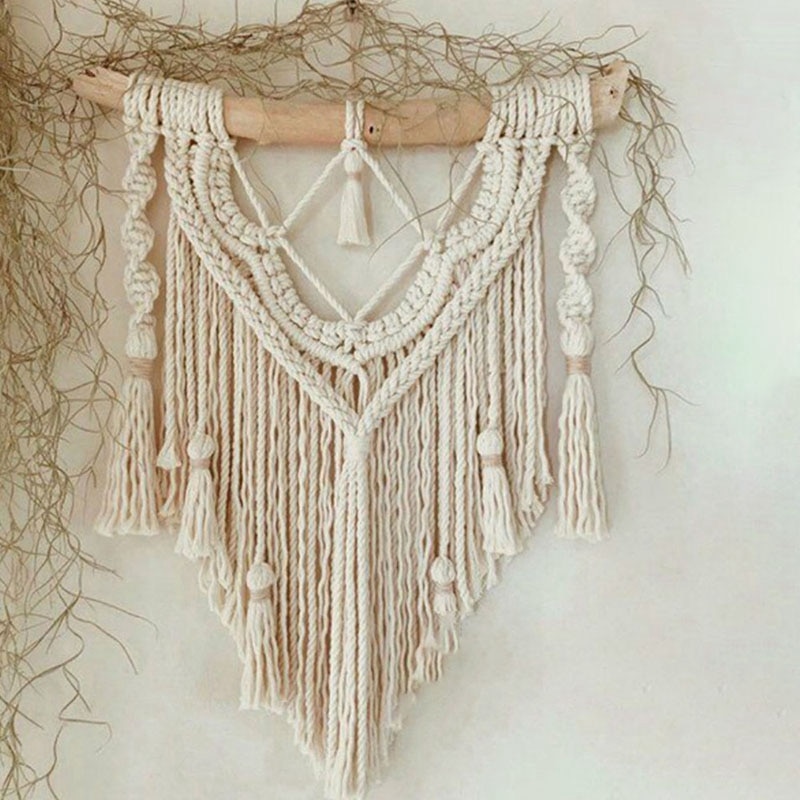 Schicht Welle Macrame für Große Wand Hängen Wohnzimmer Sofa Kopfteil Dekoration Mandala Boho Decor