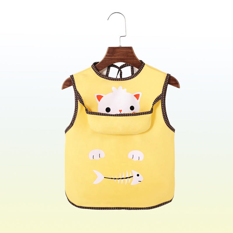 Baby Kids Bibs Waterproof Cloth Feeding With pocket Child Apron