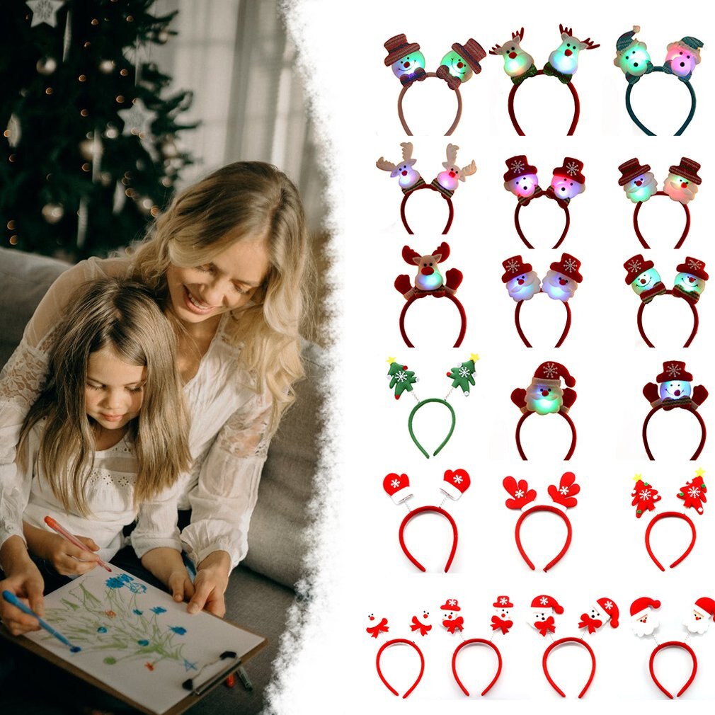 1PCS Christmas Headband Hair Accessories Christmas Party Christmas Gift For Kids Adult Hair Jewelry Accessories