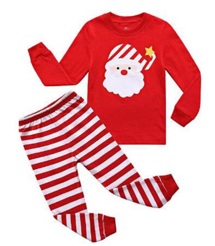 Autumn Winter Santa Claus Kids Clothing Sets Girls Two-piece Pajamas Set For Girls Boys Cute Baby Sleepwear Christmas Outfits