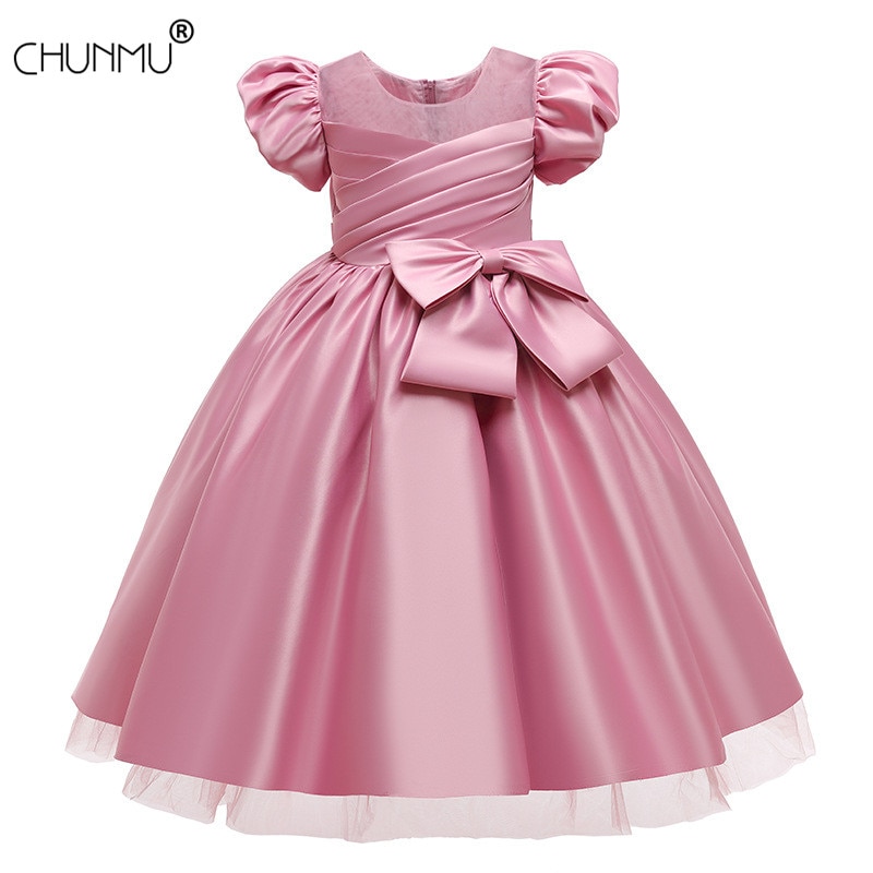Kids Dress for Girls Lace Embroidery Dresses for Party Wedding Dress Flower Elegant Princess Gown Tutu Children Clothing