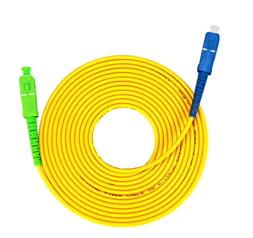 10PCS/lot SC /APC/UP Simplex singlemode fiber optic patch cord Cable 2.0mm or 3.0mm LSZH Fiber Optic Patch Cord For CATV Network