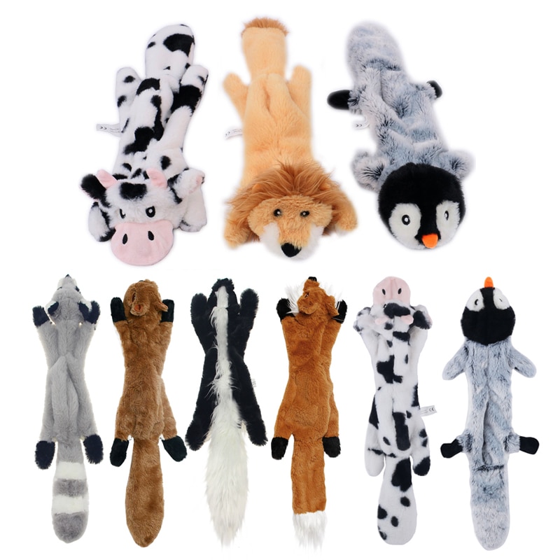 Lustige Plüsch Haustiere Quietschende Spielzeug Tier Form Fox Lion Kaninchen Weiche Kleine
