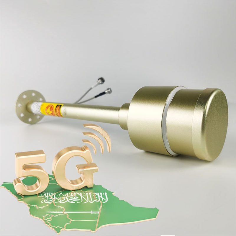 Signalplus 5G 4G antenna feed dual band 1700-2700mhz 3300-3800mhz 2x30dbi feedhorn long range mimo 5G STC ZAIN Mobily dish grid