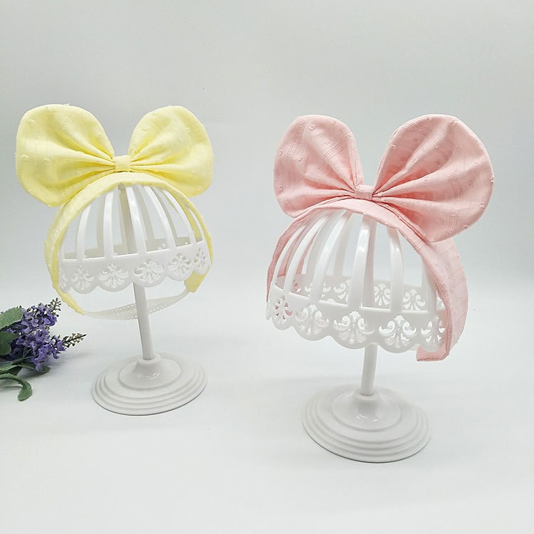 Newborn Baby Girls Headband Toddler Big Bow Hairband Cute Solid Stretch Turban Knot Head Wrap Head Wear