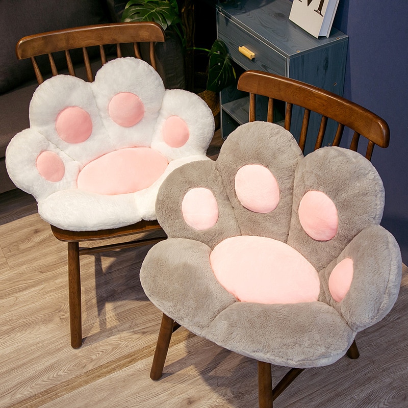 Nette Katze Pfote Zurück Kissen Plüsch Stuhl Kissen Tier Kind Sitzkissen Sofa Matte Hause Sofa Innen