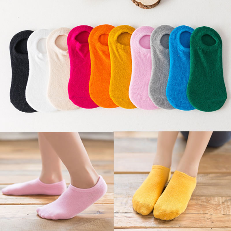 2021 New Hosiery For Children Baby Socks Candy Color Invisible Children Socks Stunning For Children Boat Socks