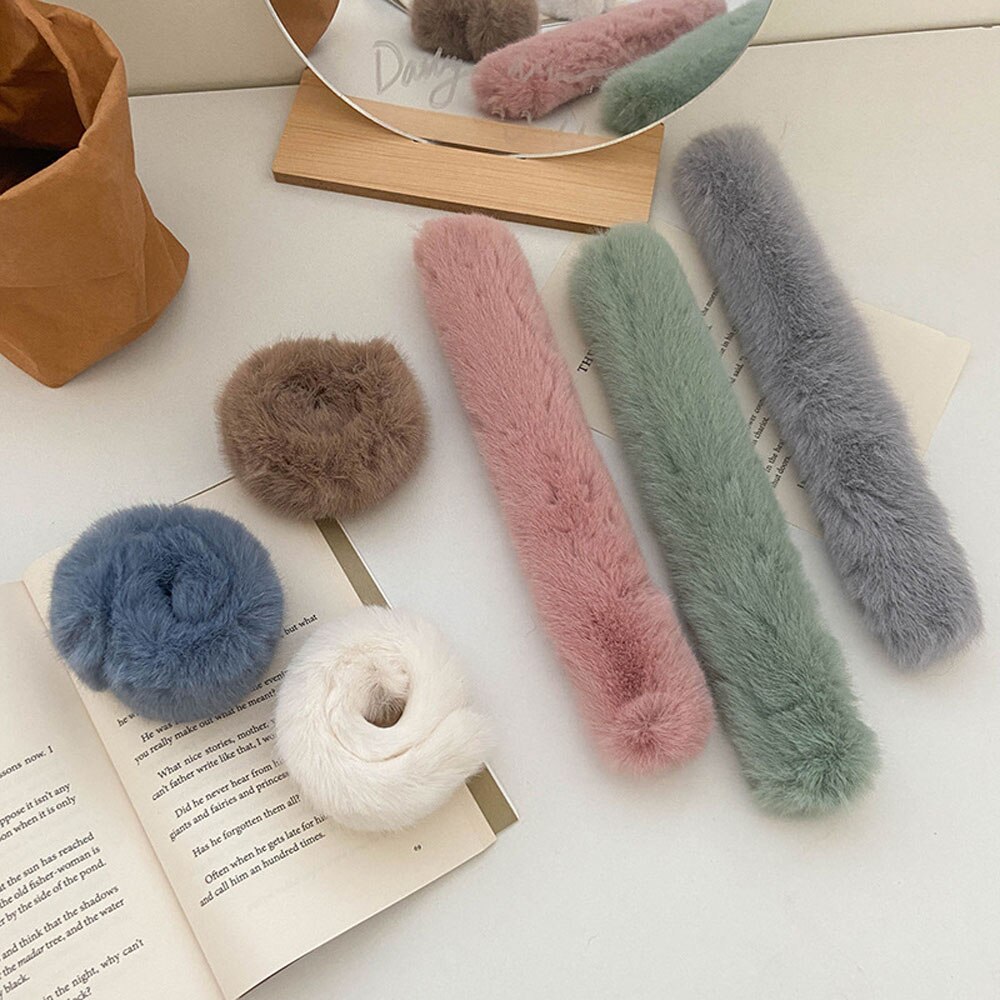 New Style Soft Fur Patting Hand Ring Wrist Decoration Circle Party Bracelet Hair Band Kids Gifts Cute Plush Wrist Decoration