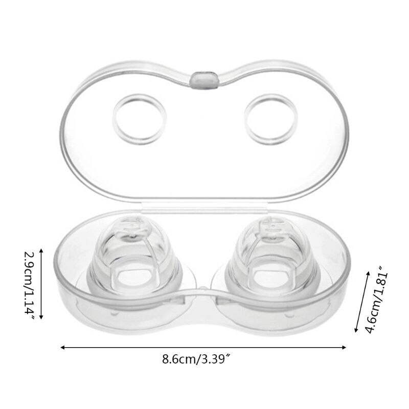 1 Pair Silicone Nipple Corrector Painless Nipple Clip Sucker Puller Aspirator L9CD