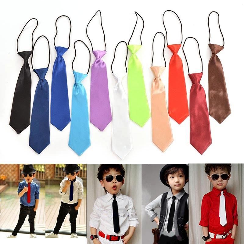 Classic Kid Suit Boy Baby Fashion Classic Adjustable Bowtie Red Black White Chlidren Bow Tie Necktie 11 Solid Color