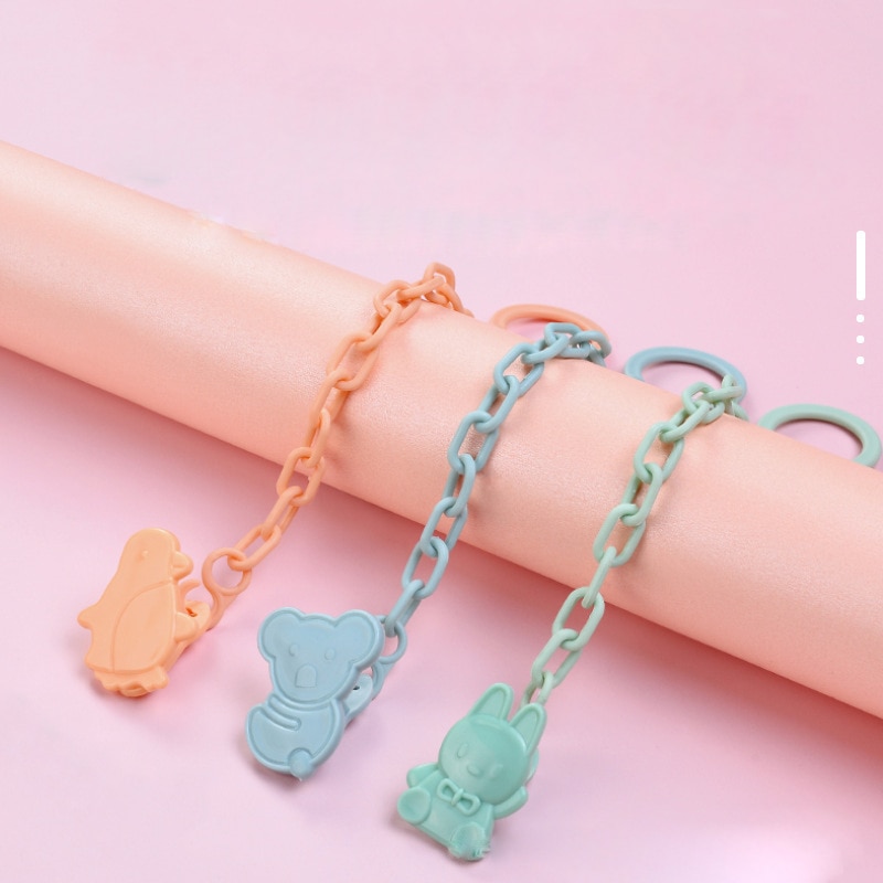 Enlarged Baby Pacifier chain anti dropping safety buckle Pacifier Clip baby gummy toy pacifier bracket