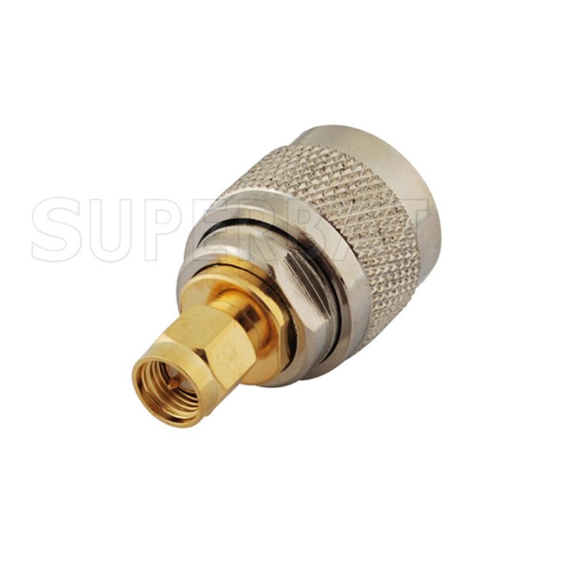 Superbat 5pcs SMA-UHF Adapter SMA Male to UHF Plug Straight RF Coaxial Connector