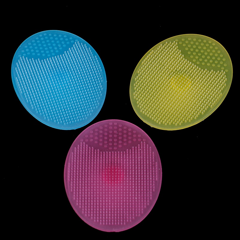 1PCS Colorful Baby Silicone Cleanser Pads Face Wash Brush Exfoliating Cleansing Blackhead Remover Face Skin Care Tools