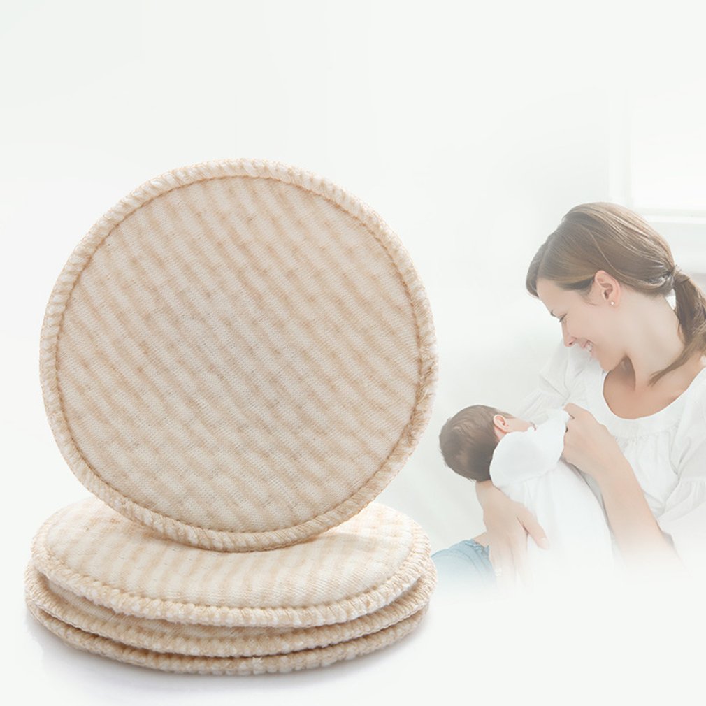 4PCS Non-Woven Cotton Collection Nursing Breast Pads Breastfeeding Absorbent Cover Stay Dry Cloth Pad