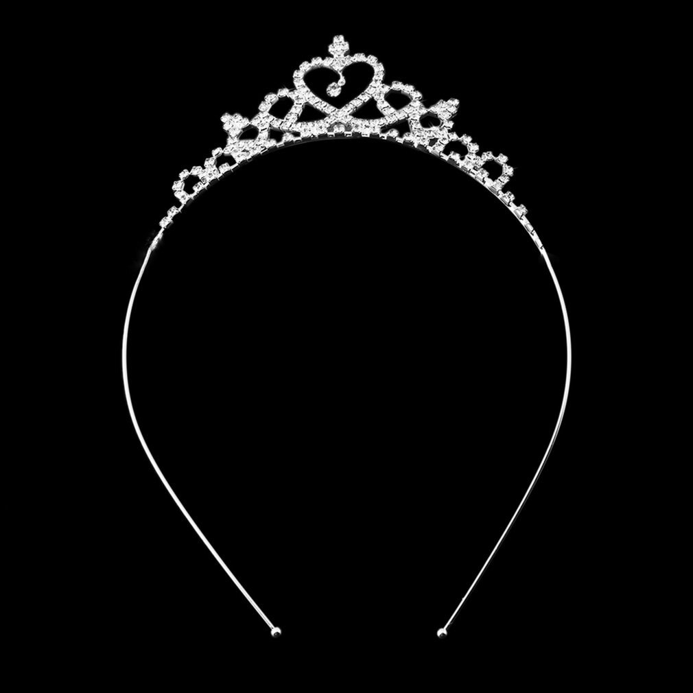 Cute Children tiara crown Wedding Jewelry Flower girl princess crystal rhinestone Tiara Headband Birthday Prom Party Gift