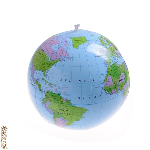 New 40CM Early Education Inflatable Earth World Geographic Globe Map Balloon Toy Beach Ball