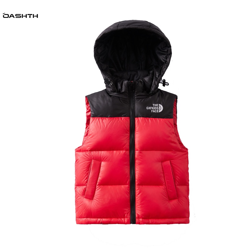 OASHTH children's winter new children's down jacket vest boys and girls lightweight outer wear vest