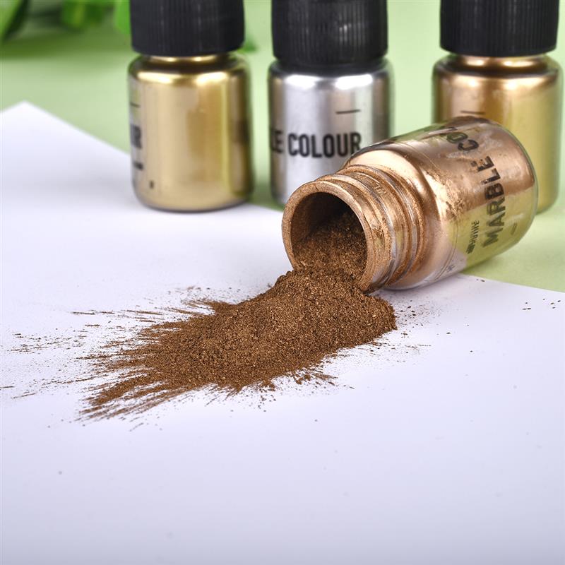 15g Metallic Resin Pigments Shimmer Gold Silver Color Pearlescent Colorant Pearl Pigment Dye For UV Resin Epoxy Jewelry Making