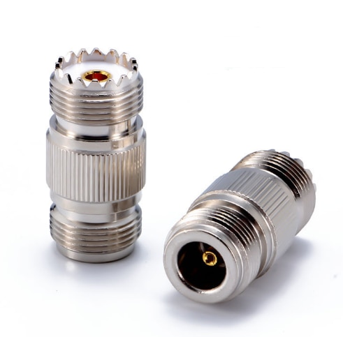 1pcs New N Female to UHF SO-239 SO239 Female Jack Coaxia Straight RF Adapter Connectors
