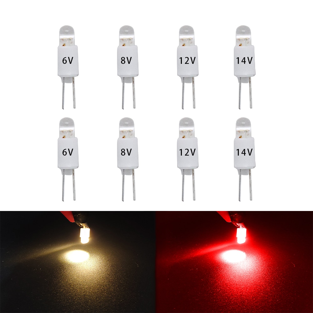 10x AC 6,3 V Audio Ausrüstung beleuchtung Bi-Pin Stil LED lampen Ersatz von 8V 14V Passt marantz,